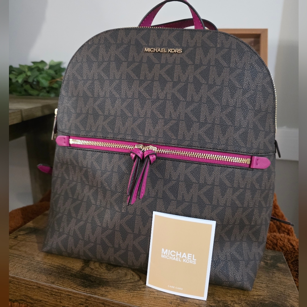 Michael Kors Dallas Medium Slim Backpack MK Signature